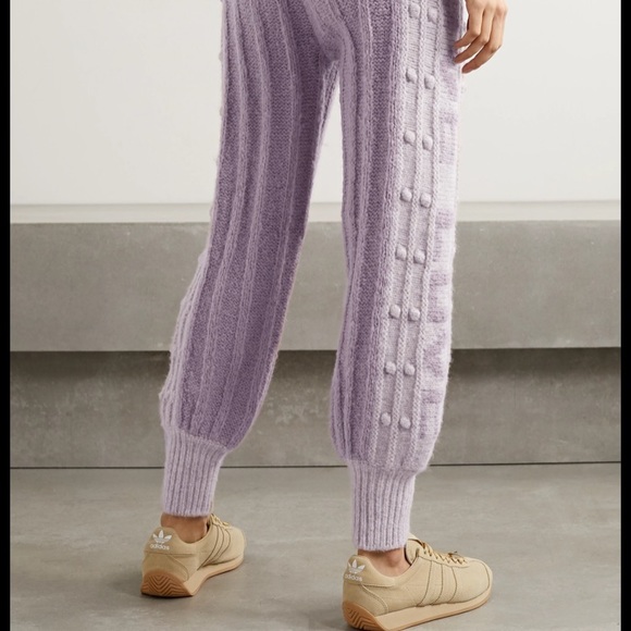 LOVESHACKFANCY Landana Lavender Wool Jogger Sweatpants $395 SZ XS - Picture 9 of 10